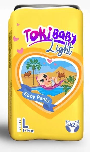 Изображение товара Подгузники-трусики TOKIBABY детские Лайт L 42шт Подгузники-трусики TOKIBABY детские Лайт L 42шт фотография