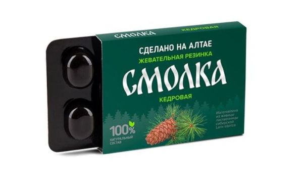 Изображение товара Смолка жевательная Кедровая Алтайфлора №5 Смолка жевательная Кедровая Алтайфлора №5 фотография