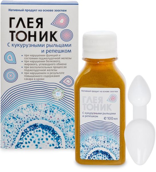 Изображение товара Глеятоник с кукурузными рыльцами и репешком (для поджелудочной), 100 мл Глеятоник с кукурузными рыльцами и репешком (для поджелудочной), 100 мл фотография
